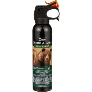 Guard Alaska Bear Spray by Mace 9.17 oz Fogger — 20-Foot Range, Nylon Belt Holster, Safety Clip, EPA Registered Bear Deterrent, 1-Year Warranty on Canister and Nozzle, All-Bear Formula