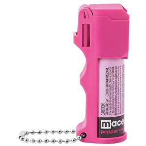 Mace Pocket Model Pepper Spray Pink 80740 — Compact OC Stream Formula, 10-Foot Range, Flip-Top Safety, Finger-Grip Dispenser, UV Detection Dye, Keychain Carry, Made in USA