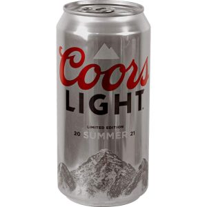 Coors Light Beer Can Diversion Safe — Weighted to Feel Full, Screw-Off Lid, 1.25" x 3.625" Interior Compartment, Realistic Design, Hides Cash and Jewelry in Plain Sight