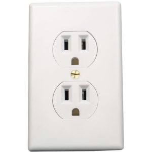 Wall Socket Diversion Safe — Realistic Electrical Outlet Design with Hidden Compartment, 2.1875" x 2" x 5" Interior, Customizable Faceplate, Installs in Minutes for Home Security