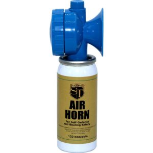 Safety Technology 129dB Air Horn — US Coast Guard Approved for Boats to 65 Feet, Compact Handheld Design, Self-Defense Signal Device, Wildlife Deterrent for Outdoor Activities